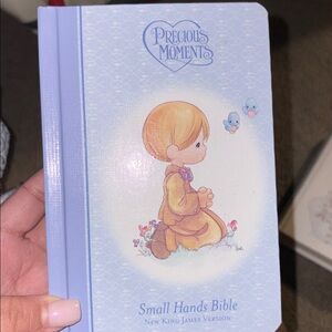 Precious Moments Light Blue Small Hands Bible
